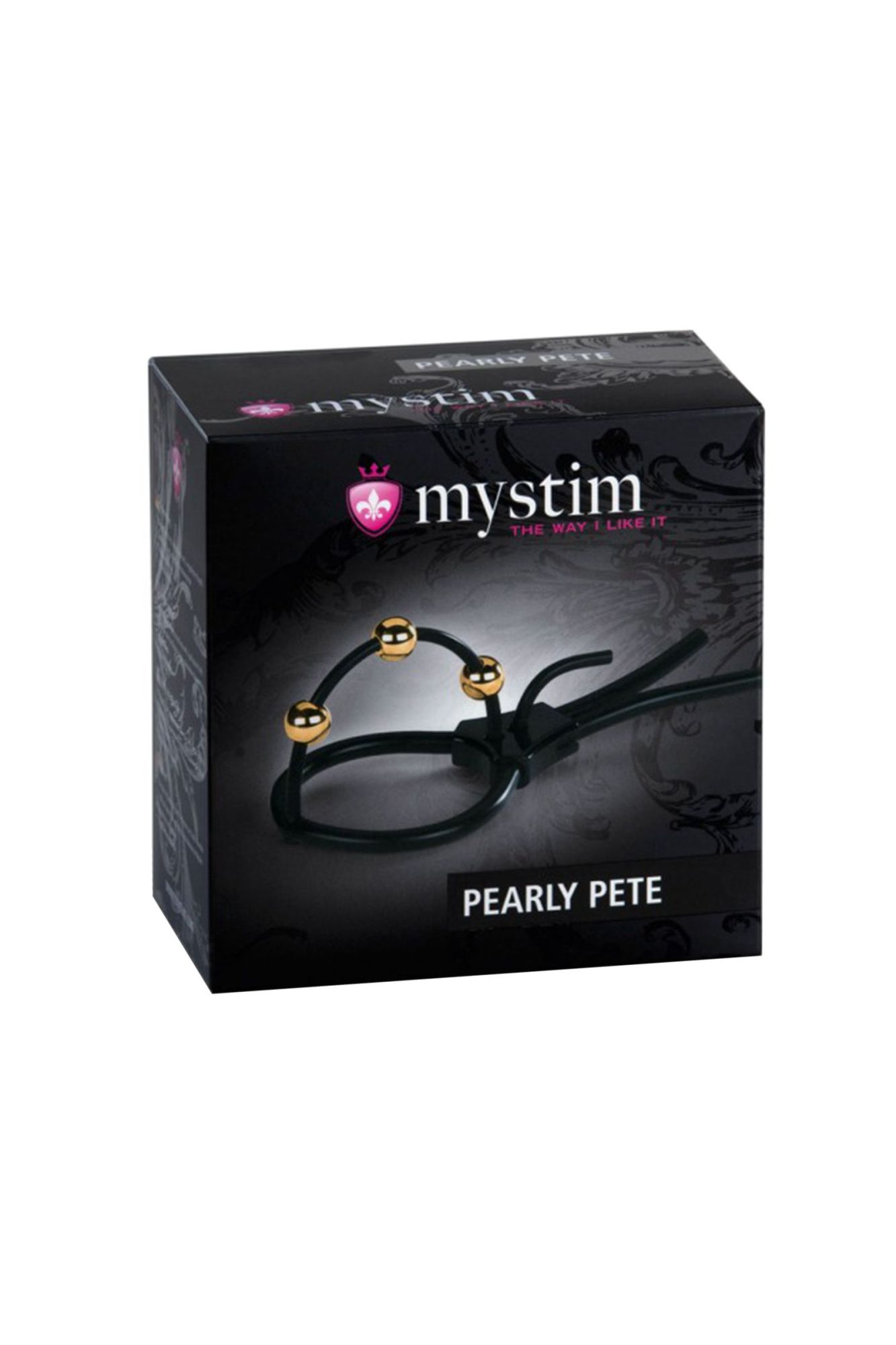 электросбруя mystim pearly pete, силикон, черный, 14 см в СПб