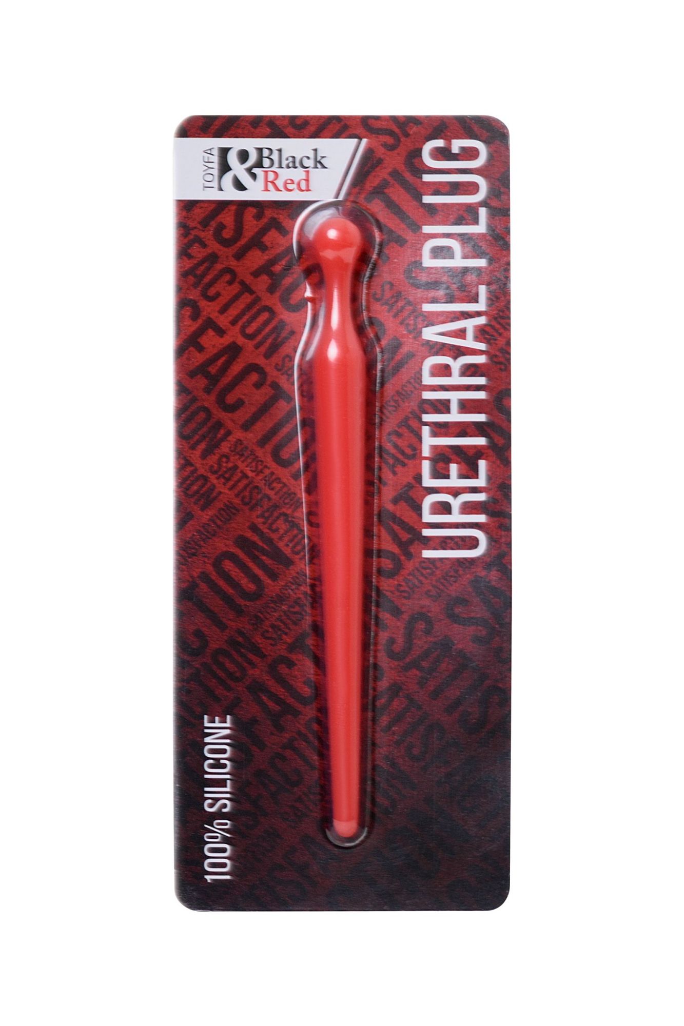 уретральный плаг black&red by toyfa, силикон, красный, 10 см в СПб