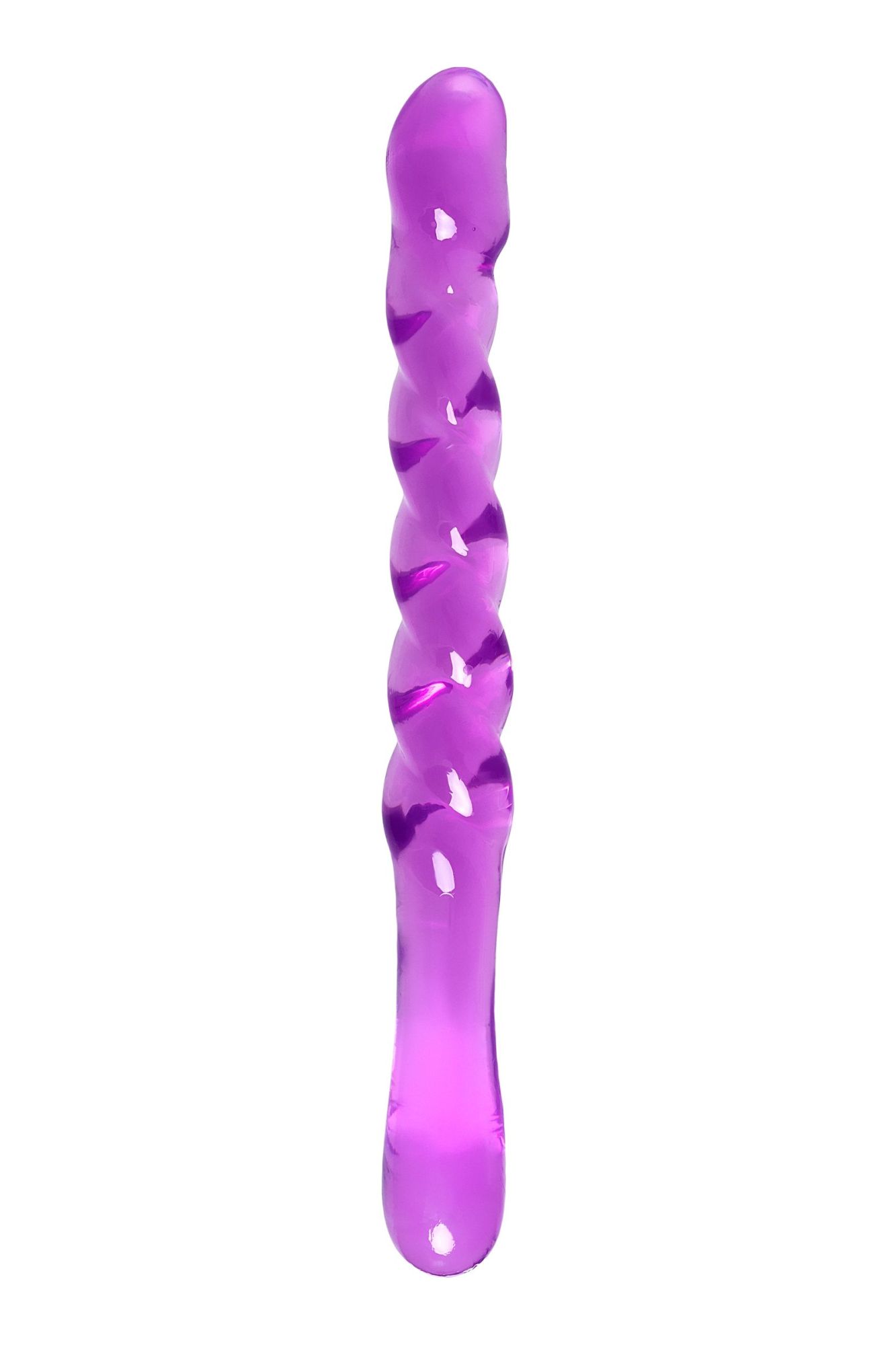 двусторонний фаллоимитатор a-toys by toyfa tanza, tpe, фиолетовый, 27,5 см в СПб