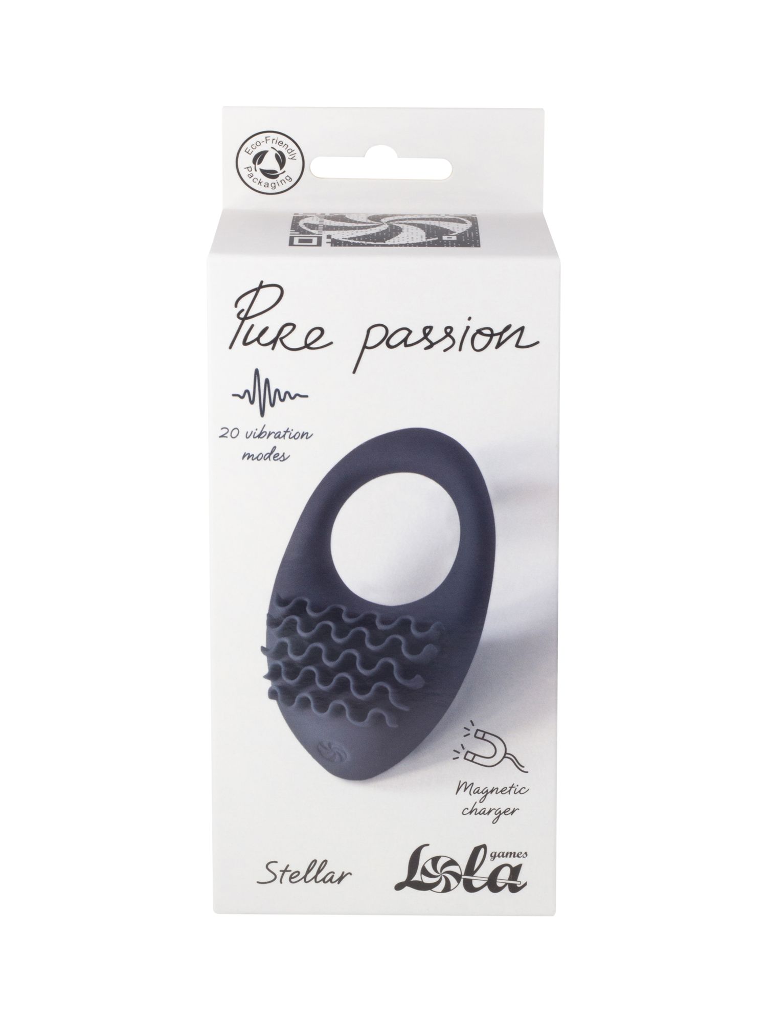 перезаряжаемое эрекционное виброкольцо pure passion stellar black 1501-01lola в СПб