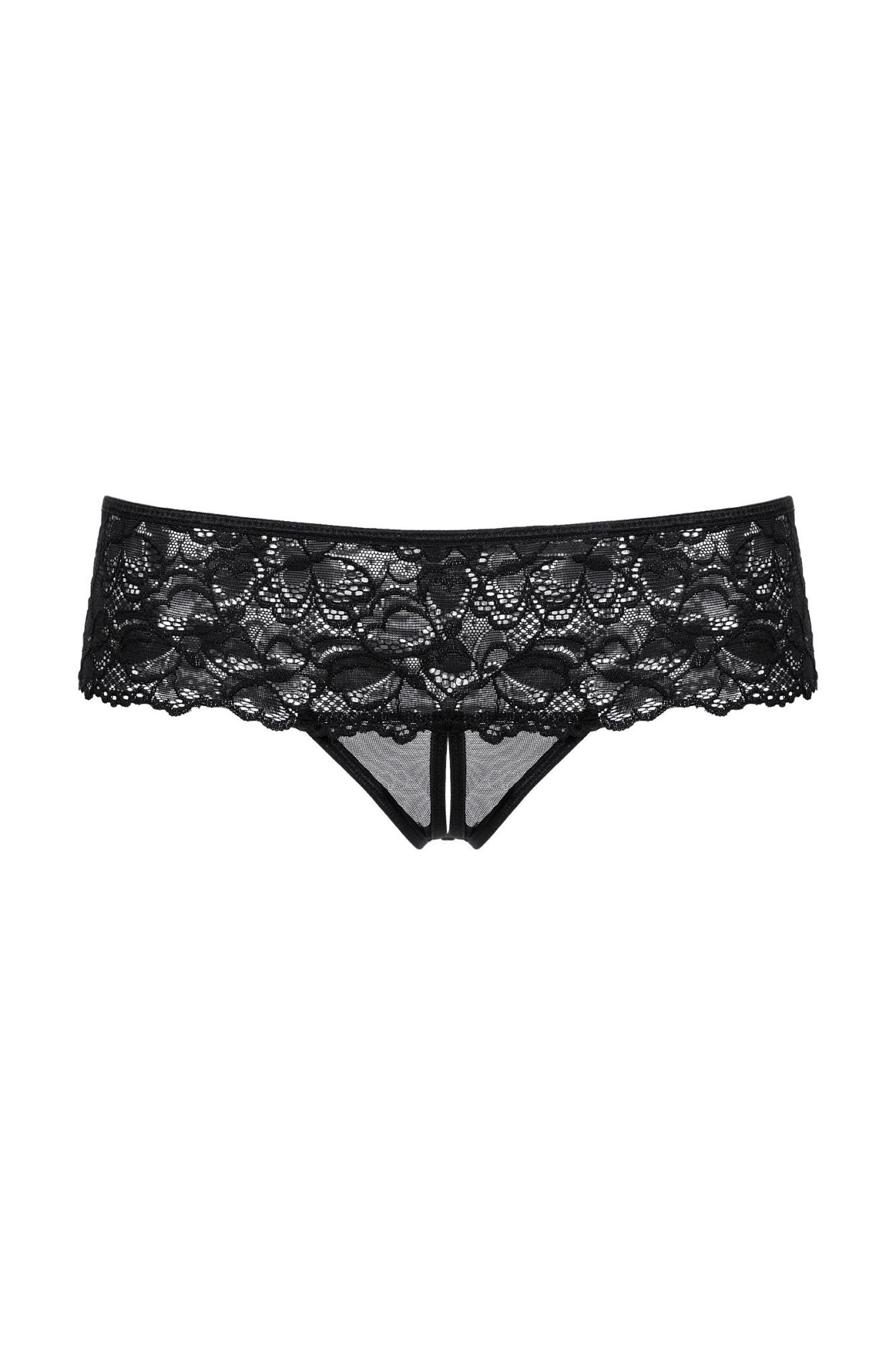Эротическое шортики открытые кружевные softline collection, черный, m/l в СПб