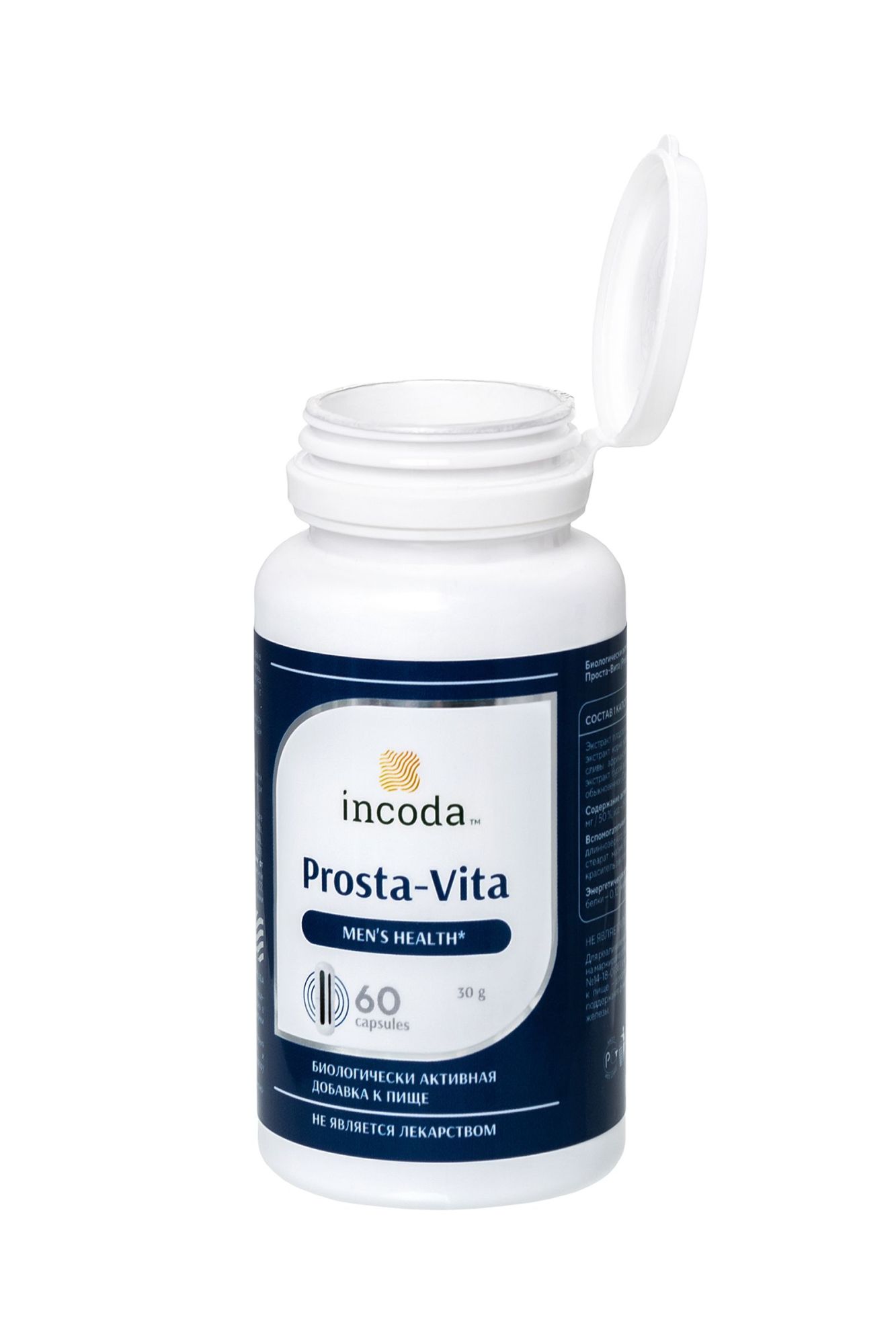 пищевая добавка проста-вита incoda, 60 капсул в СПб