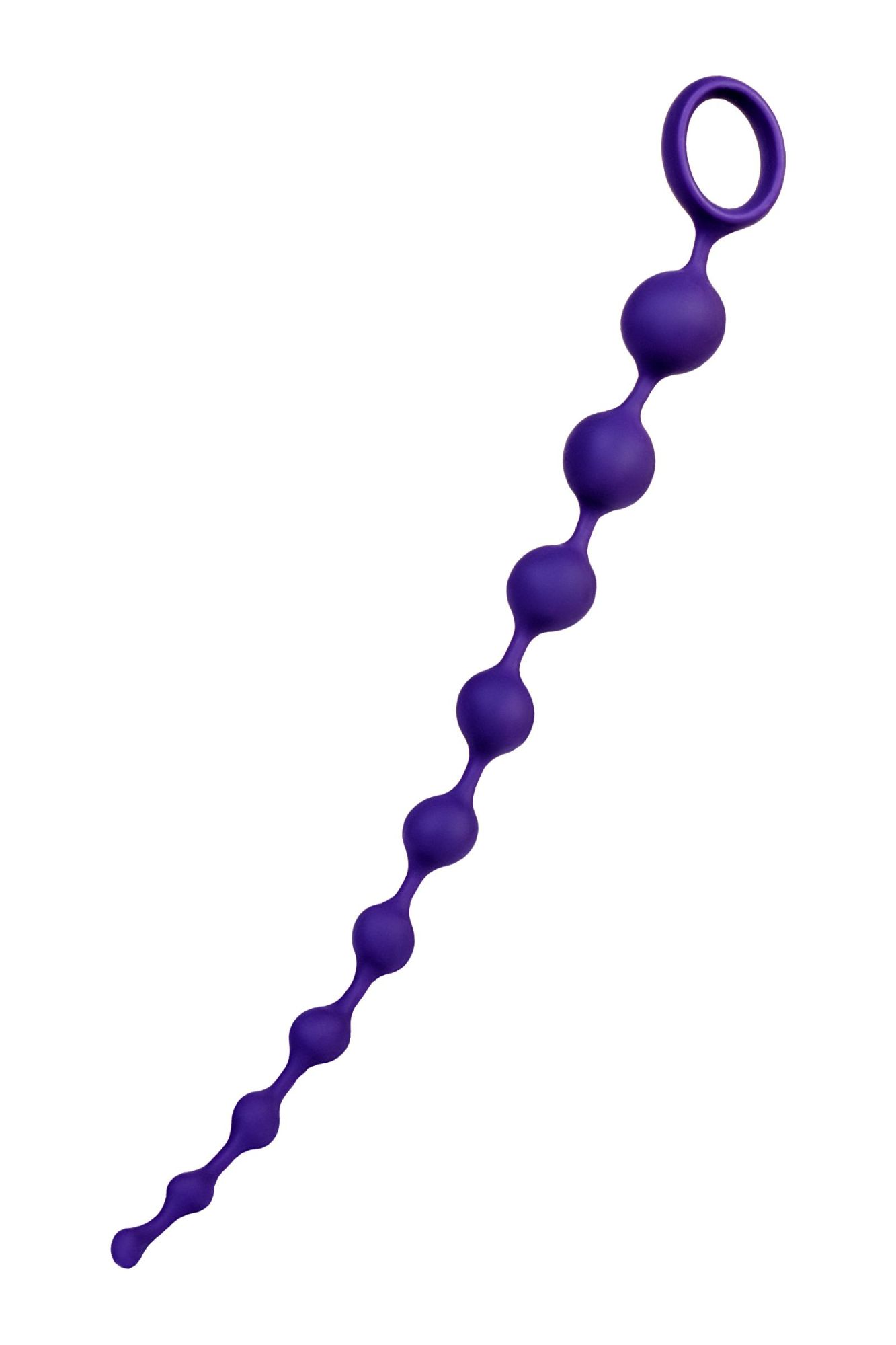 анальная цепочка todo by toyfa grape, силикон, фиолетовая, 35 см, ø 2,7 см в СПб