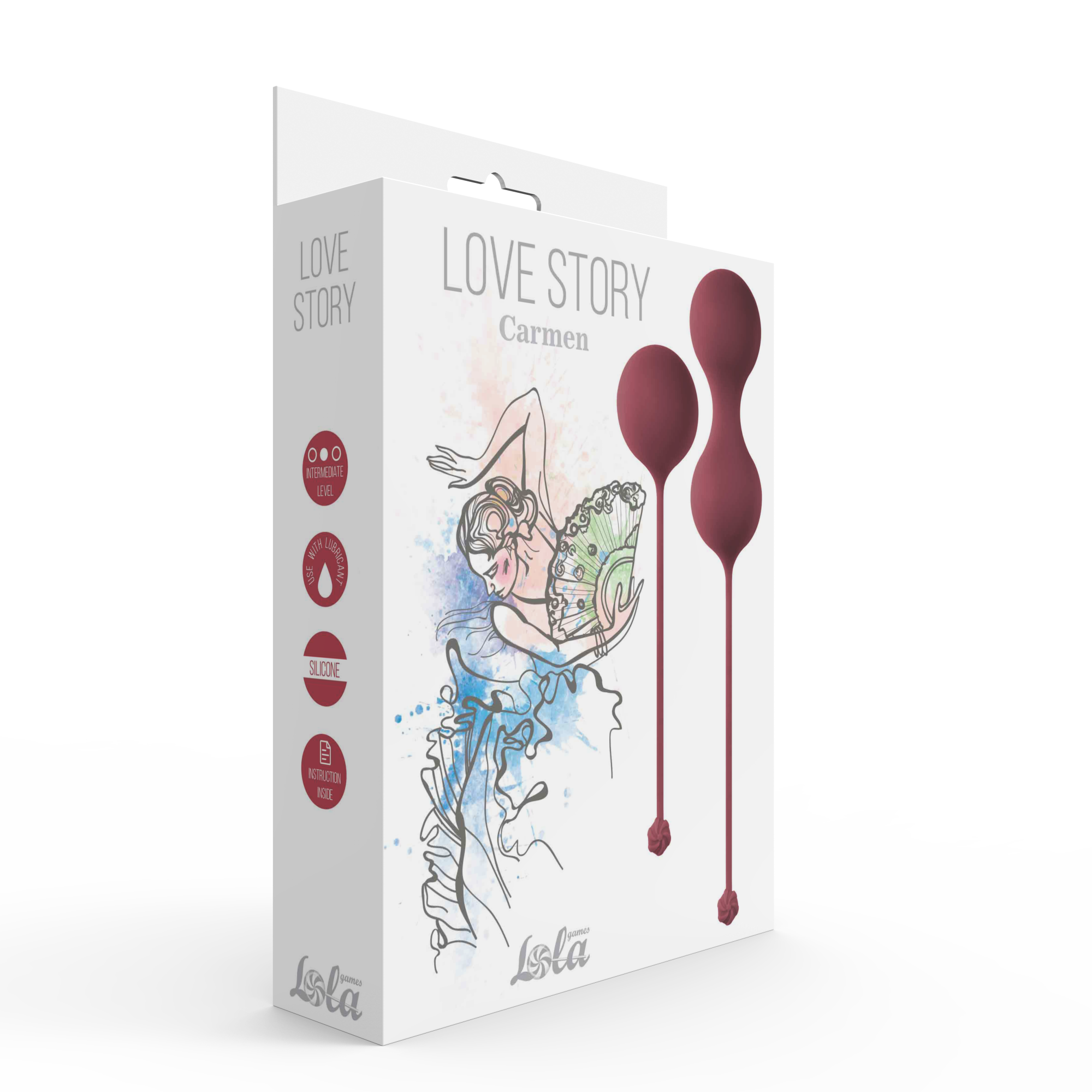 набор вагинальных шариков love story carmen wine red 3011-02lola в СПб