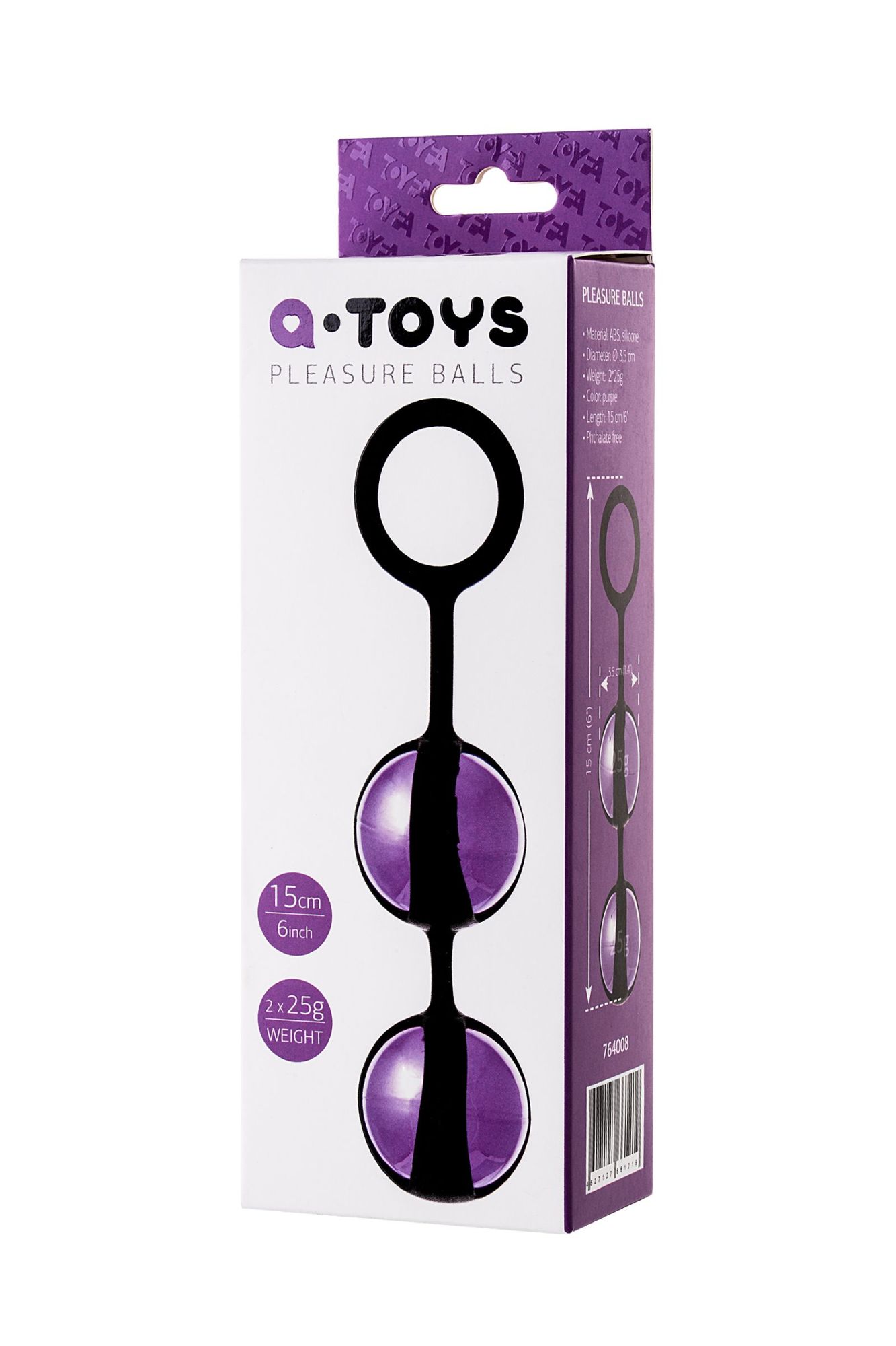 вагинальные шарики toyfa a-toys tona, abs пластик, фиолетовый, 15 см в СПб