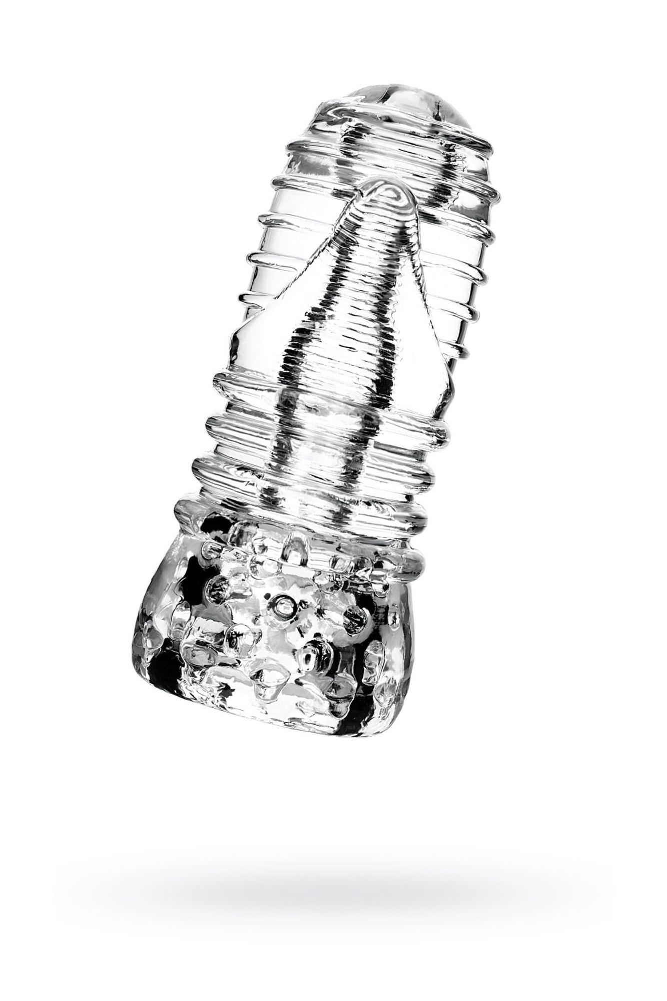 мастурбатор нереалистичный lingam by toyfa savitri, tpe, прозрачный, 14 см в СПб