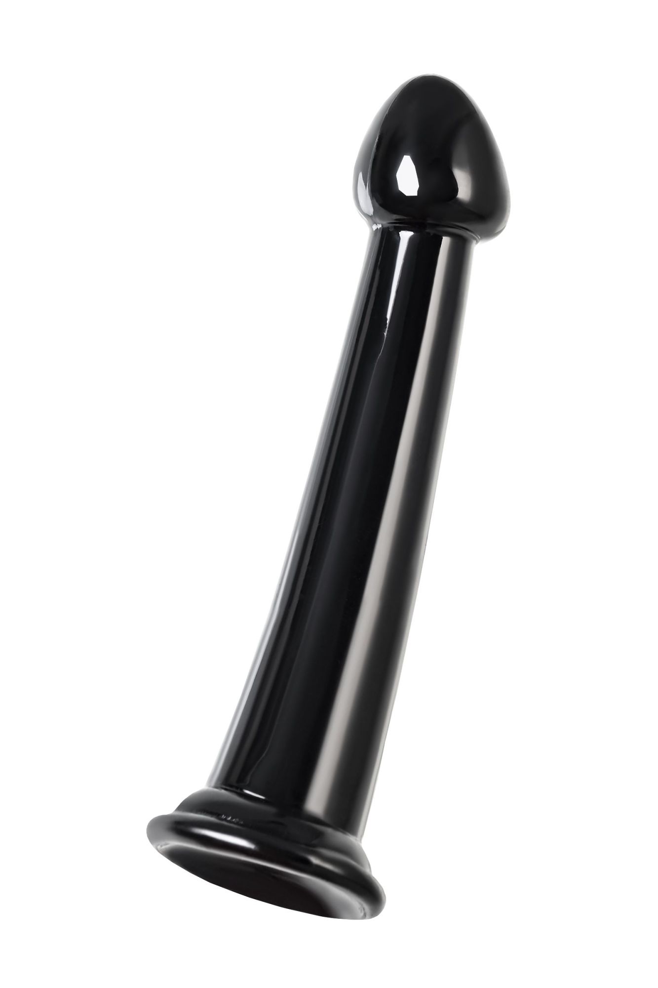 нереалистичный фаллоимитатор jelly dildo m toyfa basic, tpe, чёрный, 18 см в СПб