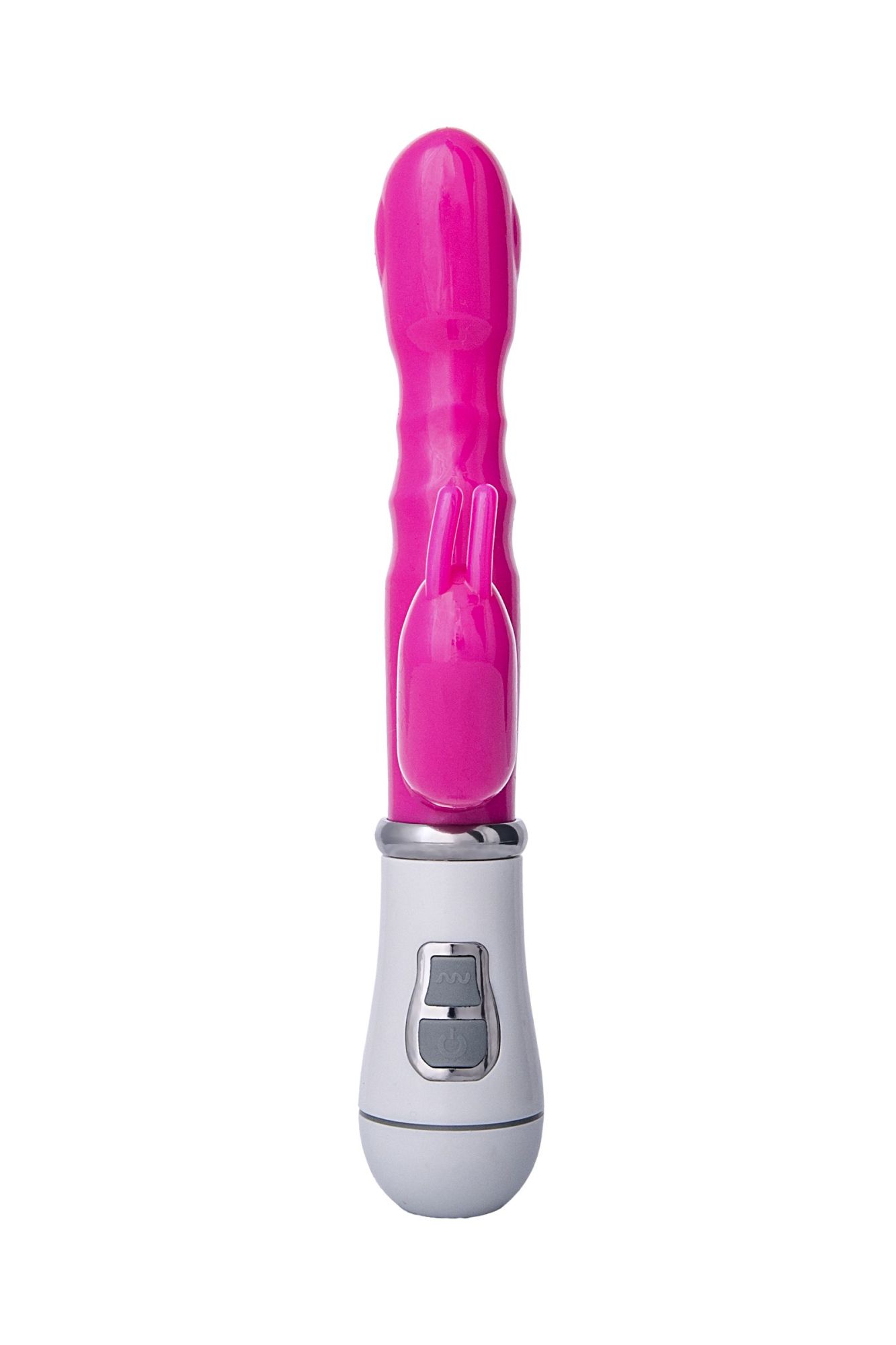 вибратор с клиторальным стимулятором a-toys by toyfa, tpe, розовый, 20 см в СПб