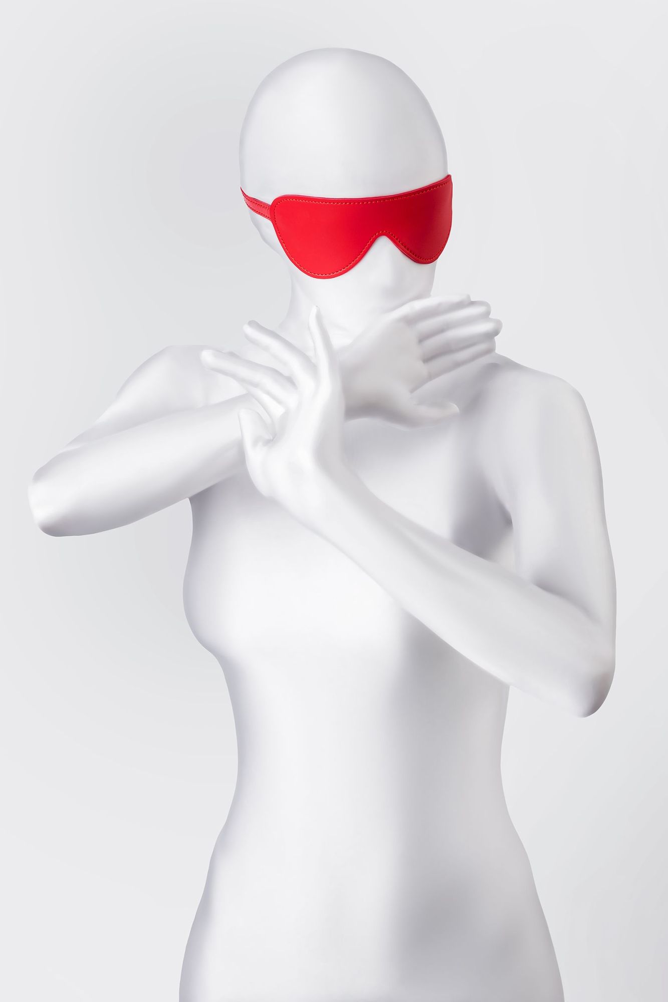 маска anonymo, pu кожа, красная, 65 см в СПб