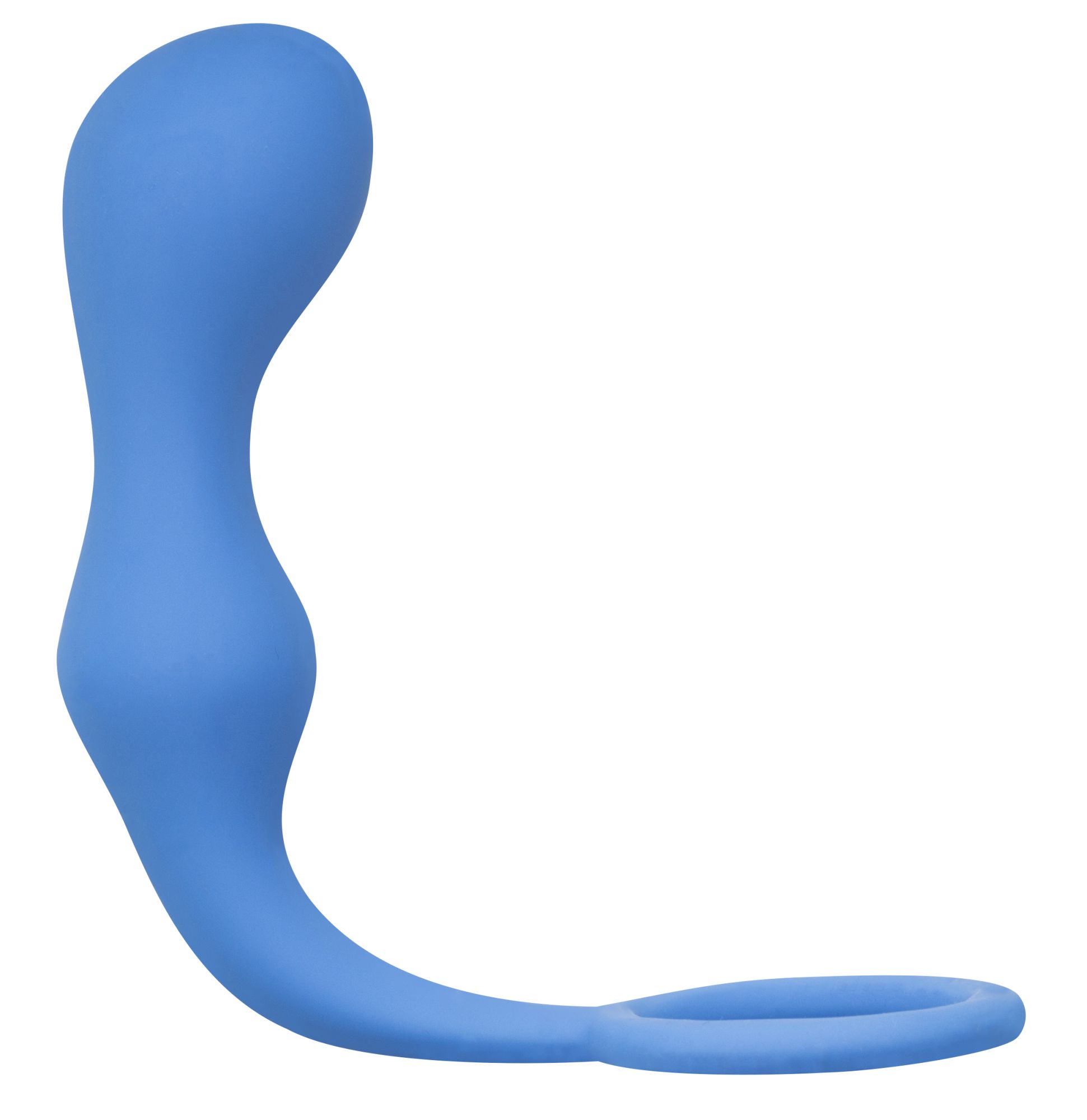 эрекционное кольцо с анальной пробкой double pleasure anal plug blue  4217-03lola в СПб