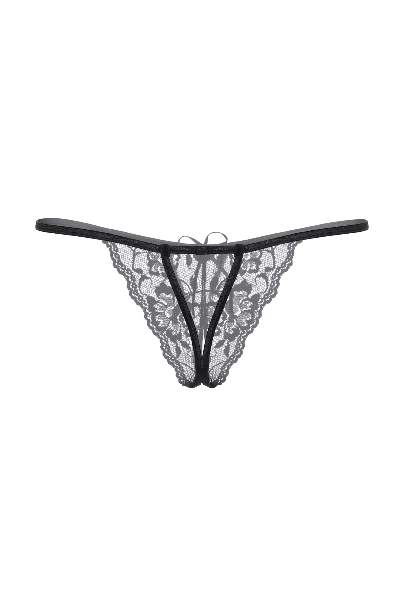 Эротическое стринги открытые кружевные softline collection, черный, s/l в СПб