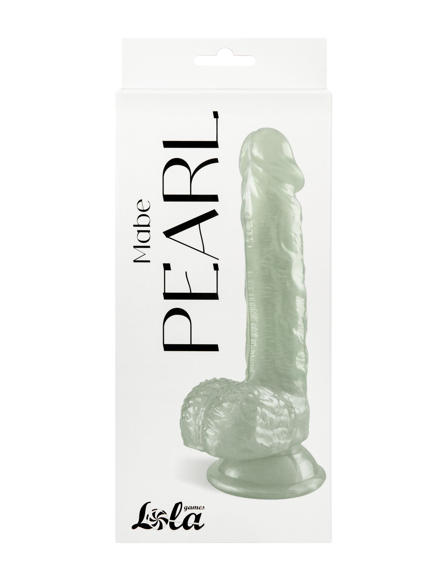 перламутровый дилдо mabe pearl белый 9901-03lola в СПб