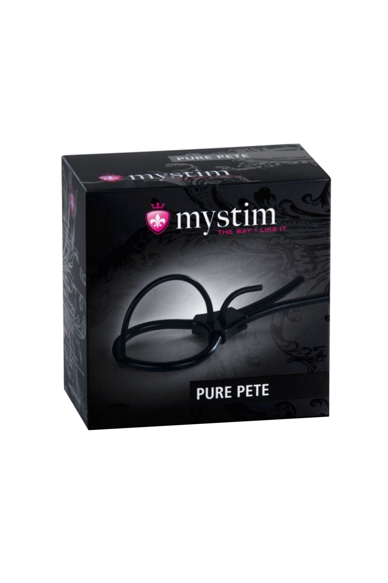 электросбруя mystim pure pete, силикон, черный, 14 см в СПб