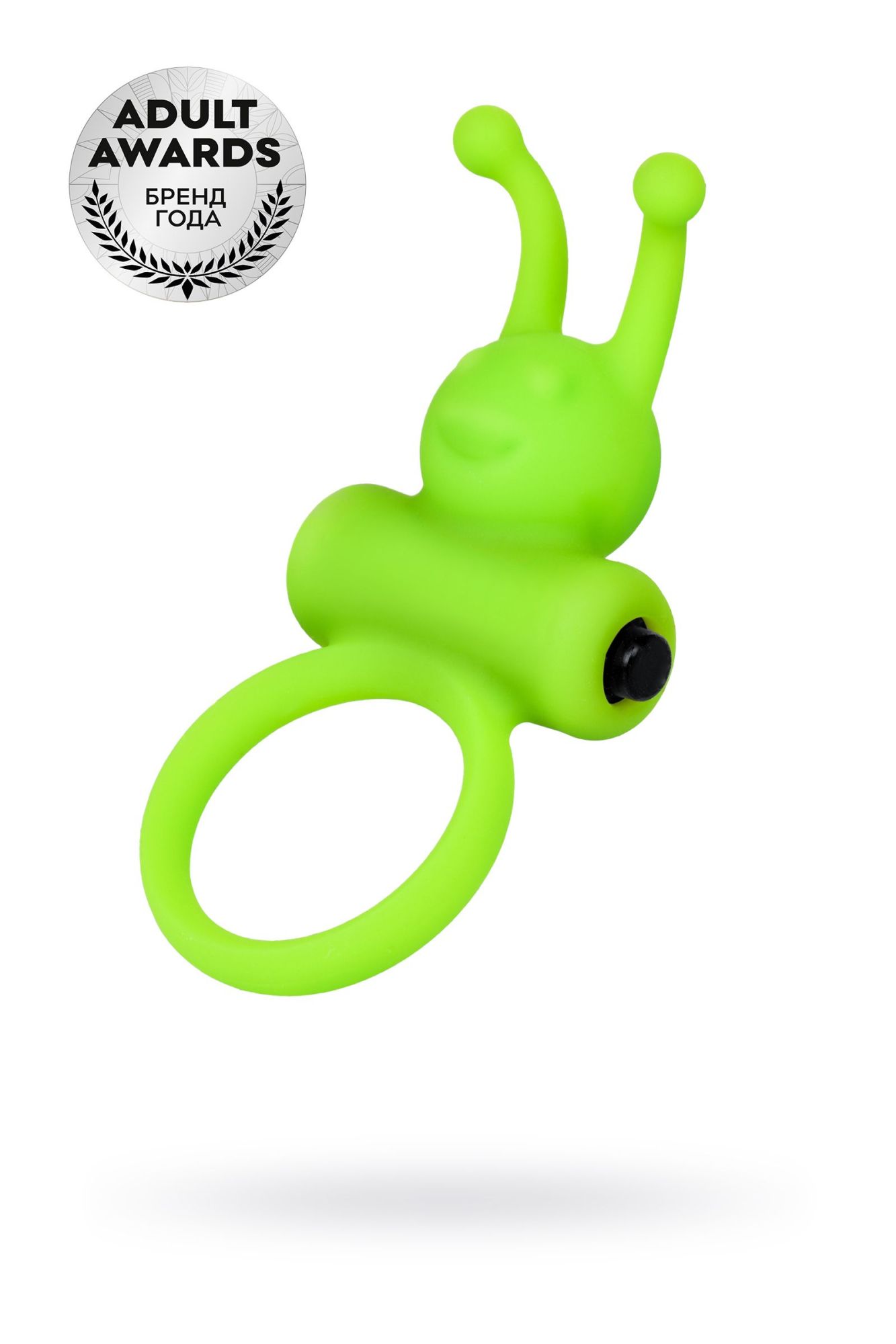 эрекционное кольцо на пенис a-toys by toyfa flik, силикон, зеленый, 9,1 см, ø 3,1 см в СПб