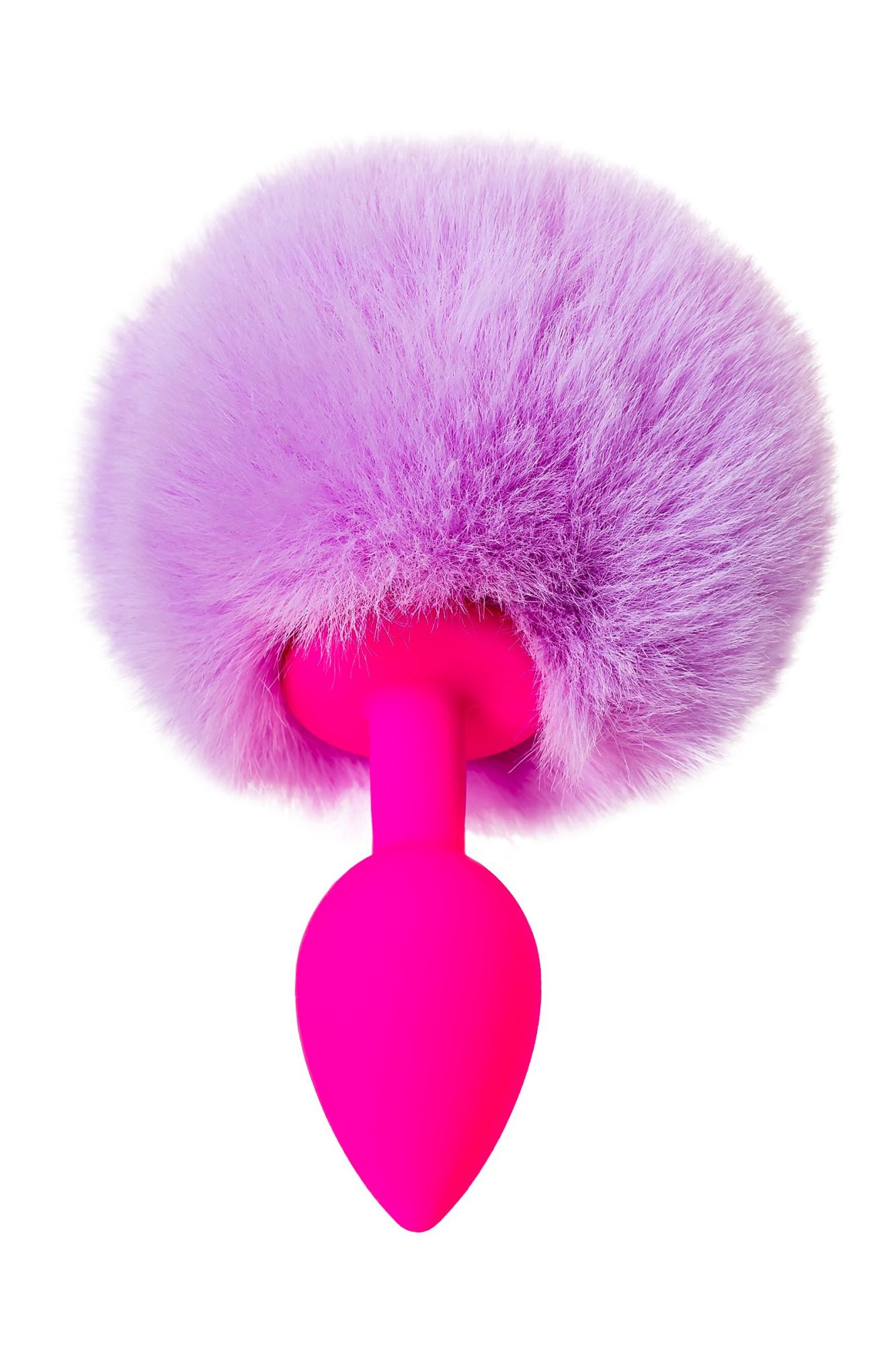 анальная втулка с хвостом todo by toyfa sweet bunny, силикон, розовая в СПб