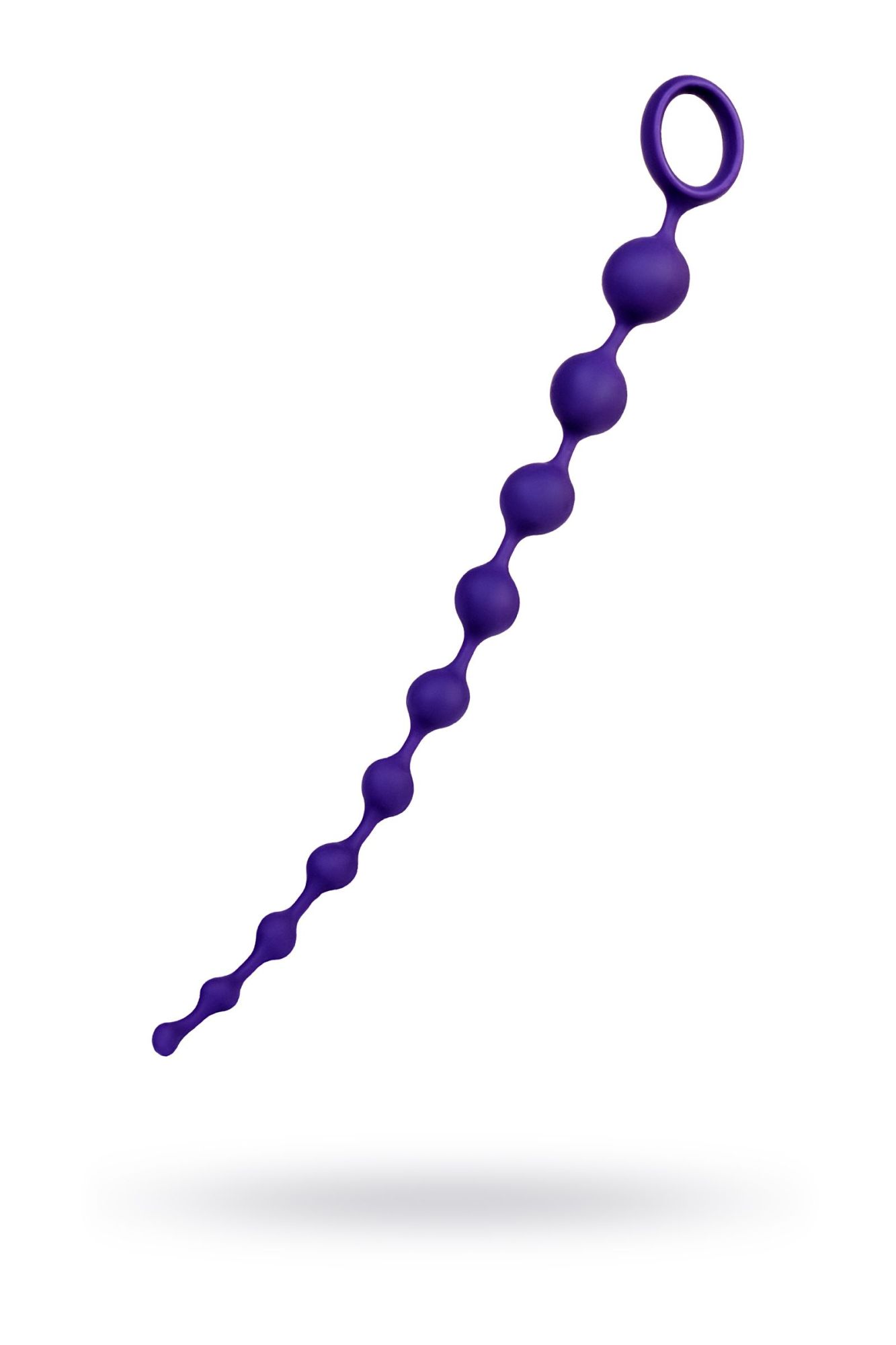 анальная цепочка todo by toyfa grape, силикон, фиолетовая, 35 см, ø 2,7 см в СПб